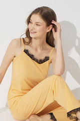 طقم بيجاما Siyah İnci لون أصفر