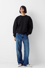 هودي Bershka لون أسود