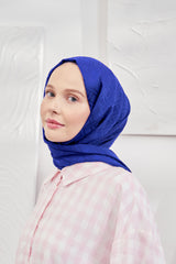 شال ARMANDA لون أزرق غامق