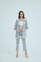 الحجم الكبير رأسًا على عقب WANNA لون أزرق غامق