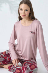 طقم بيجاما Siyah İnci لون أبيض