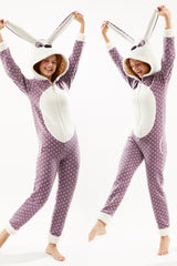 طقم بيجاما Ecrou لون بنفسجي