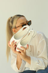 باليرينا ELİT SHOES لون أبيض