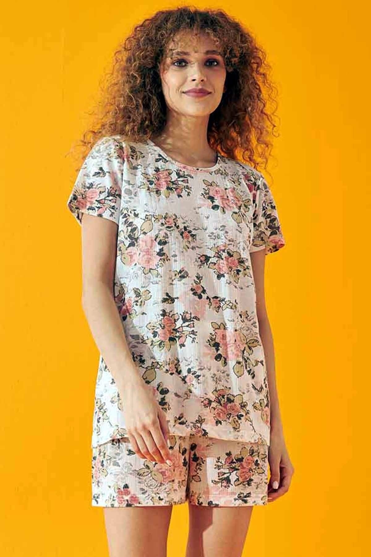 طقم بيجاما Siyah İnci لون زهري