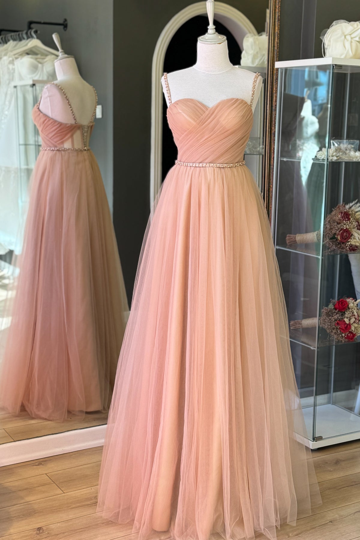 فستان سهرة Lenta Moda لون بيج