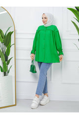 قميص ahsen fashion لون أخضر