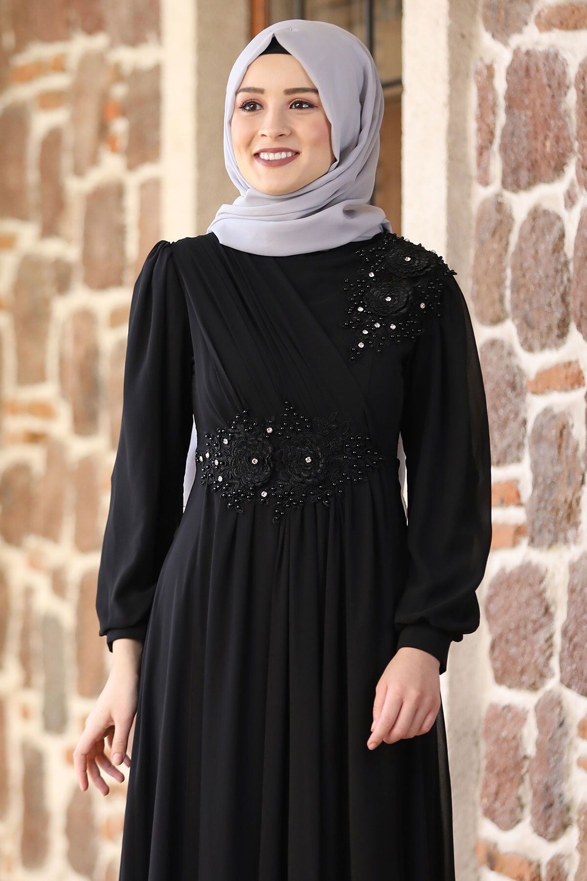 فستان سهرة Amine Hüma لون أسود