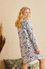 قميص النوم ENNA MODA لون أزرق غامق