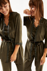 طقم بيجاما Ecrou لون كاكي