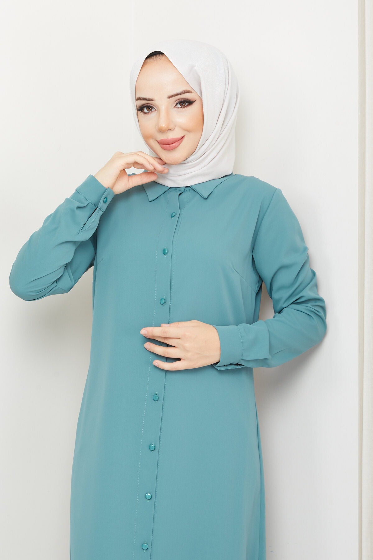 تونيك BELLİNA لون أخضر