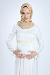 فستان سهرة MODA LABİO لون أبيض