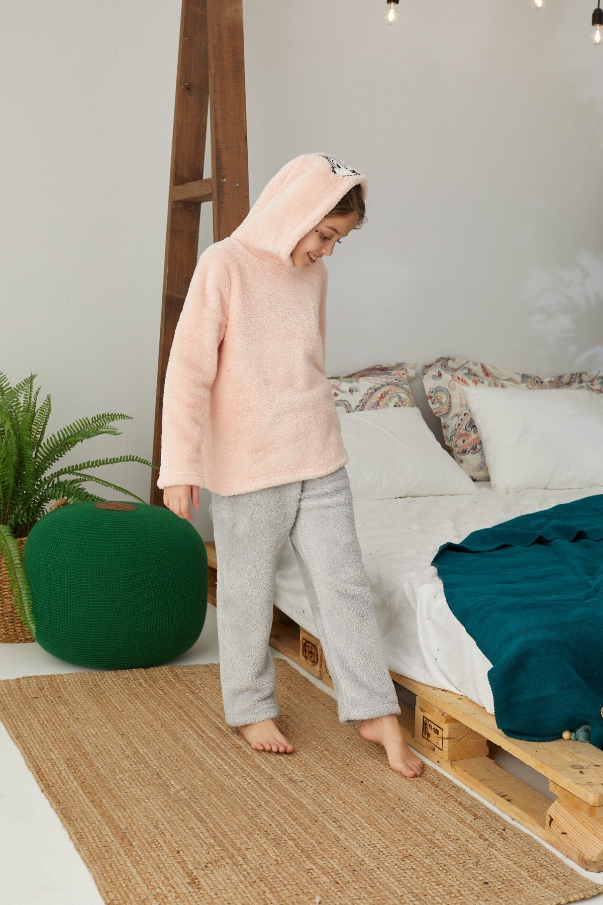 طقم بيجاما Siyah İnci لون زهري