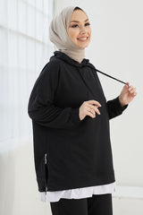 طقم رياضي InStyle لون أسود