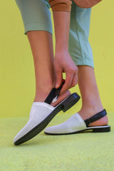 باليرينا ELİT SHOES لون أبيض