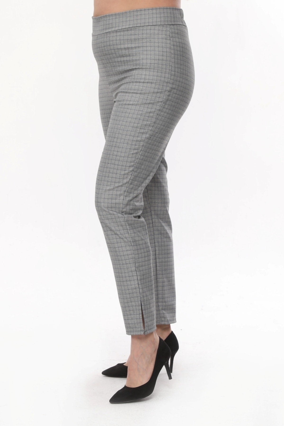 بنطال Curvy Trend لون رمادي
