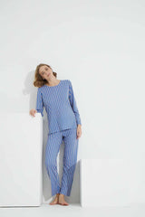 طقم بيجاما Siyah İnci لون أزرق