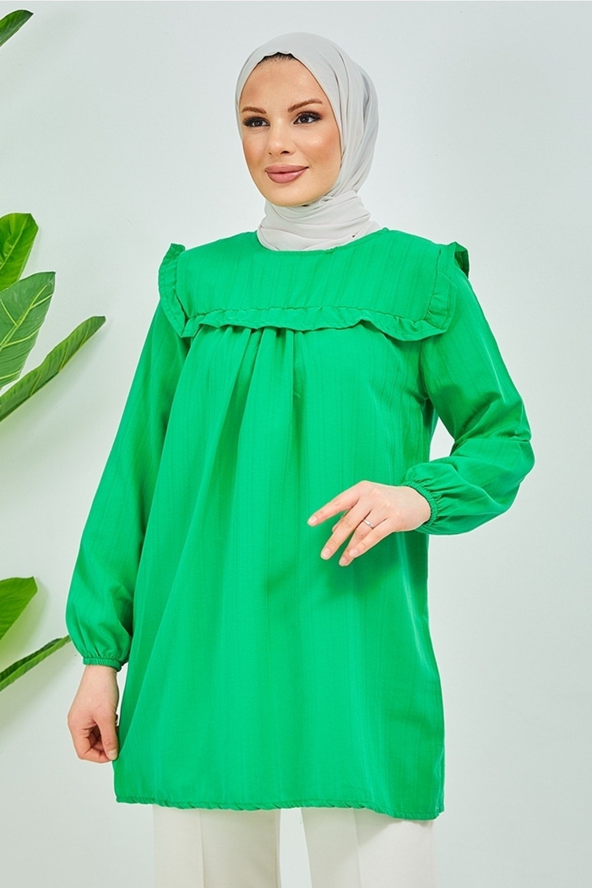 تونيك Bestenur لون أخضر