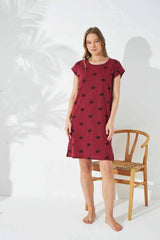 قميص النوم Siyah İnci لون بوردو