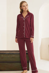 طقم بيجاما Siyah İnci لون بنفسجي