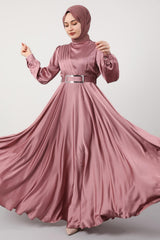 فستان سهرة giz astore لون زهري