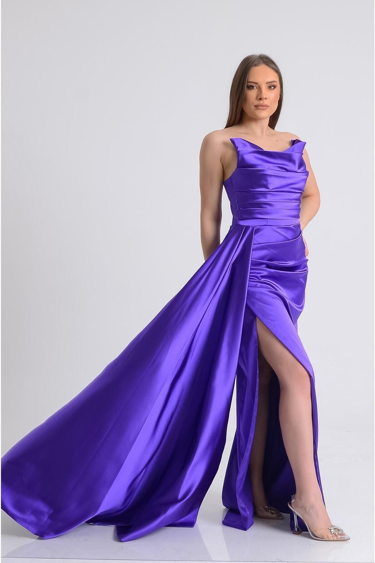 فستان سهرة SpringStore لون بنفسجي