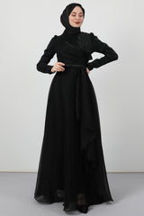 فستان سهرة giz astore لون أسود