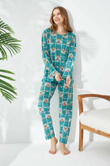 طقم بيجاما Siyah İnci لون أخضر