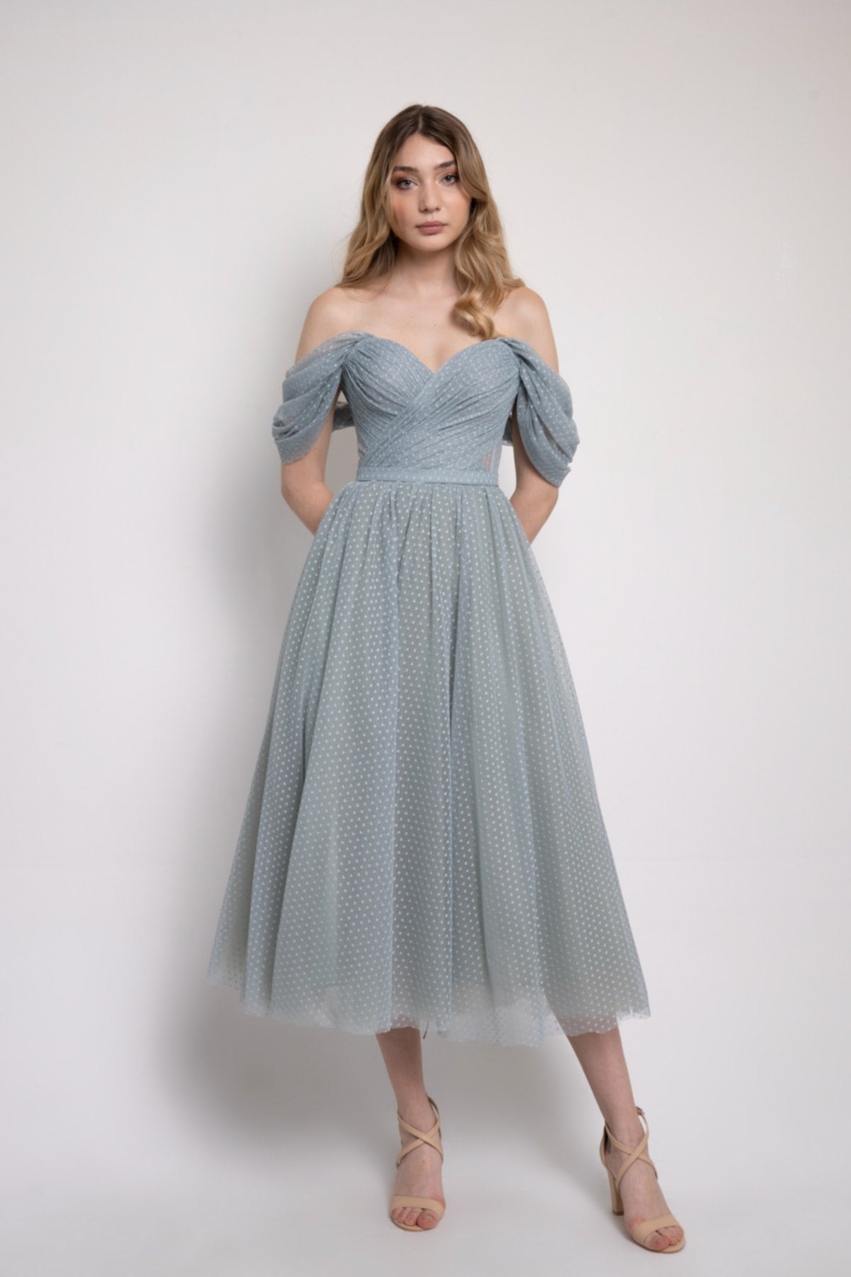 فستان سهرة Lenta Moda لون أخضر