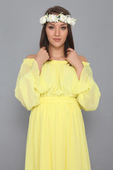 فستان MODA LABİO لون أصفر