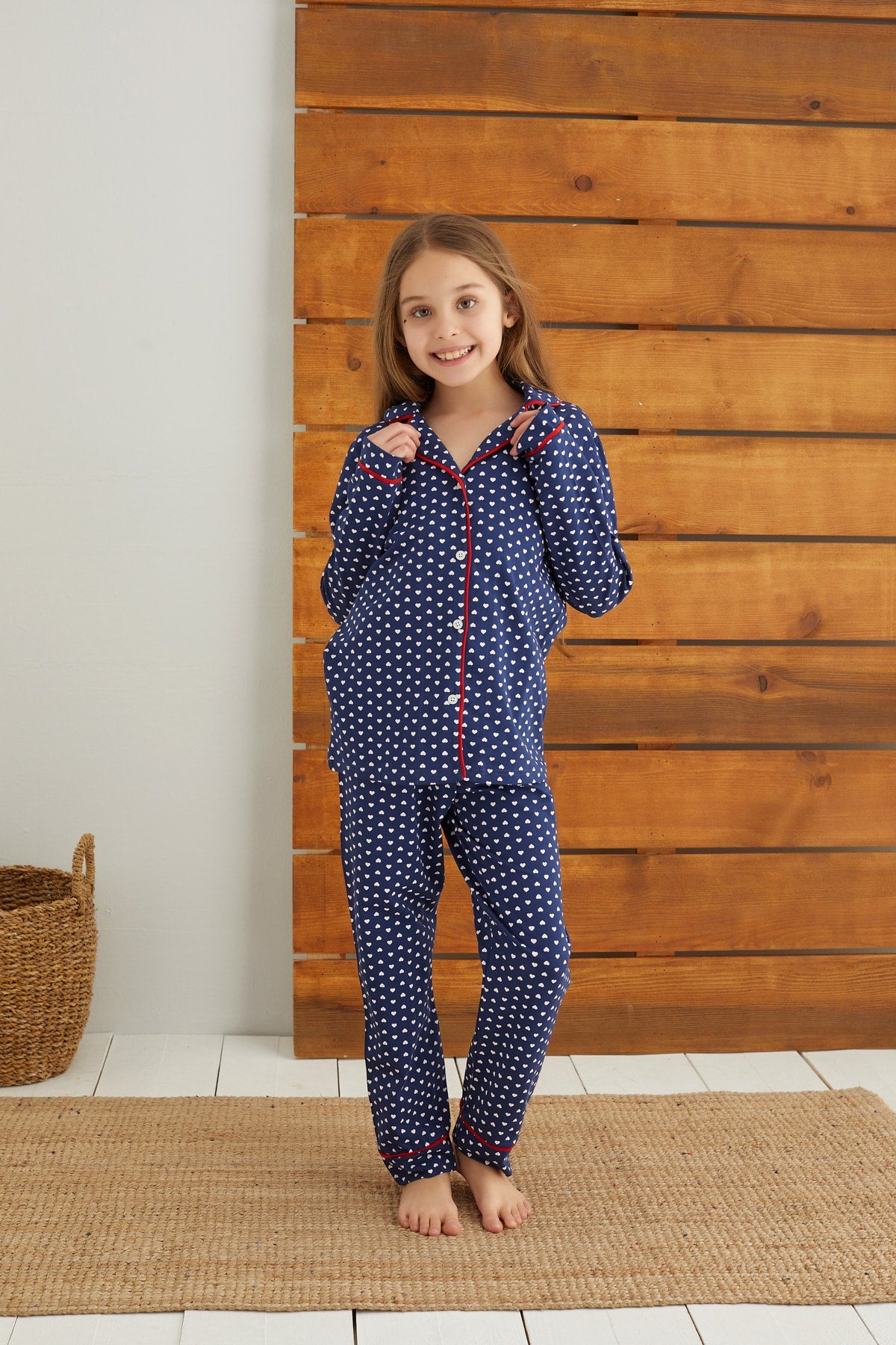 طقم بيجاما Siyah İnci لون أزرق