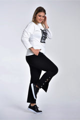 بنطال Curvy Trend لون أسود