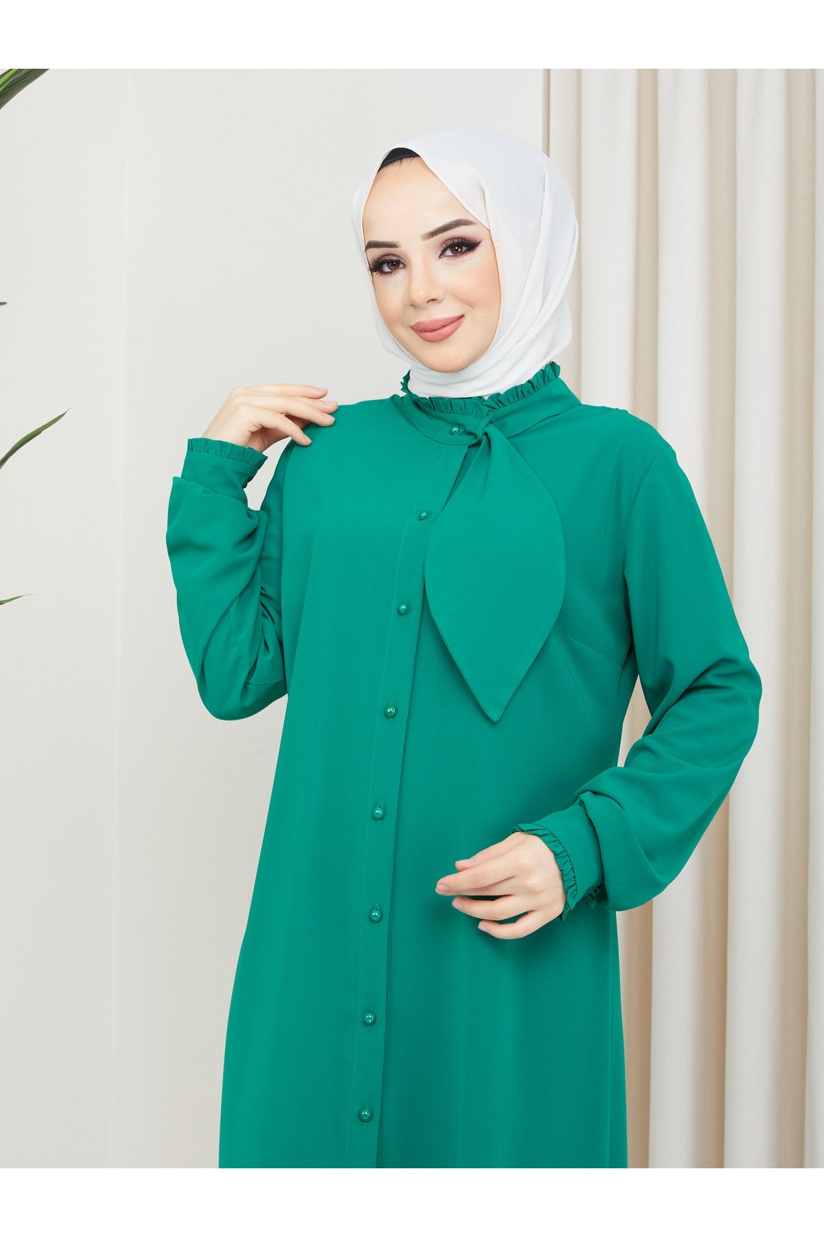 تونيك BELLİNA لون أخضر