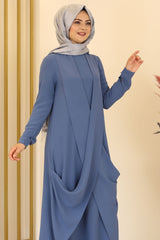 فستان Fashion Showcase لون أزرق