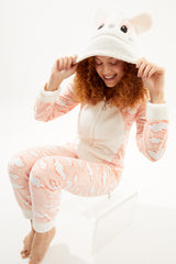 طقم بيجاما Ecrou لون زهري