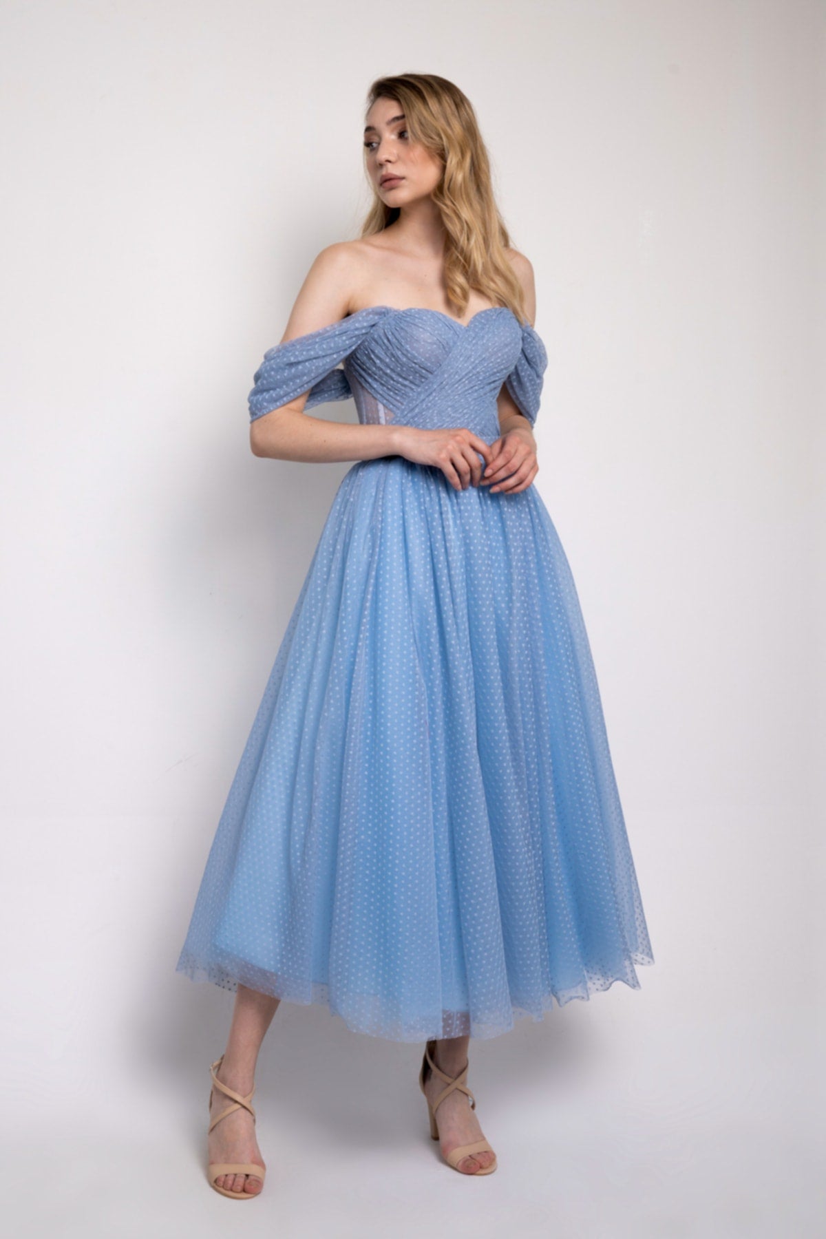 فستان سهرة Lenta Moda لون أزرق