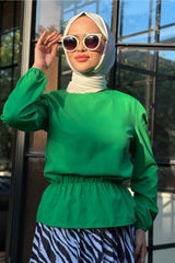 بلوزة Bestenur لون أخضر