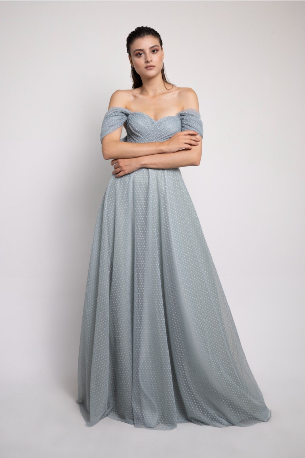فستان سهرة Lenta Moda لون أخضر