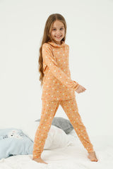 طقم بيجاما Siyah İnci لون برتقالي