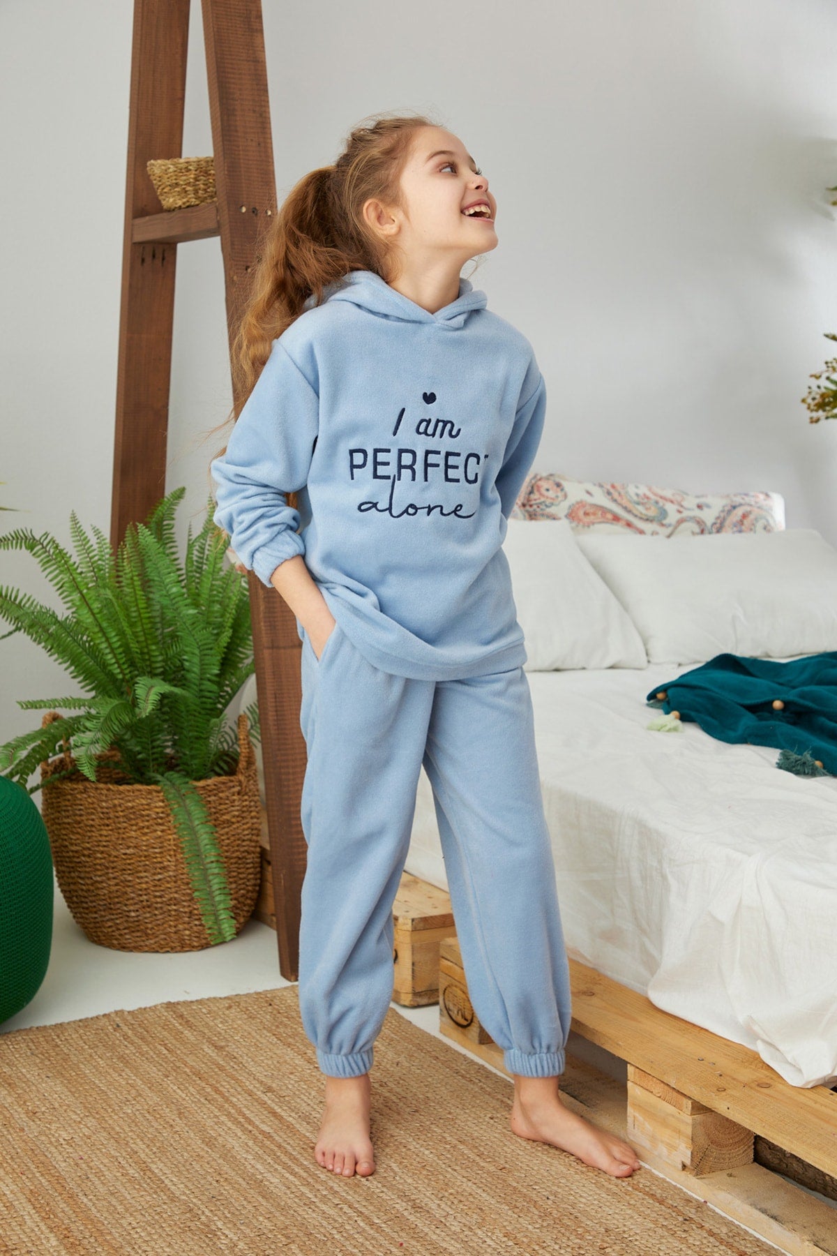 طقم بيجاما Siyah İnci لون أزرق