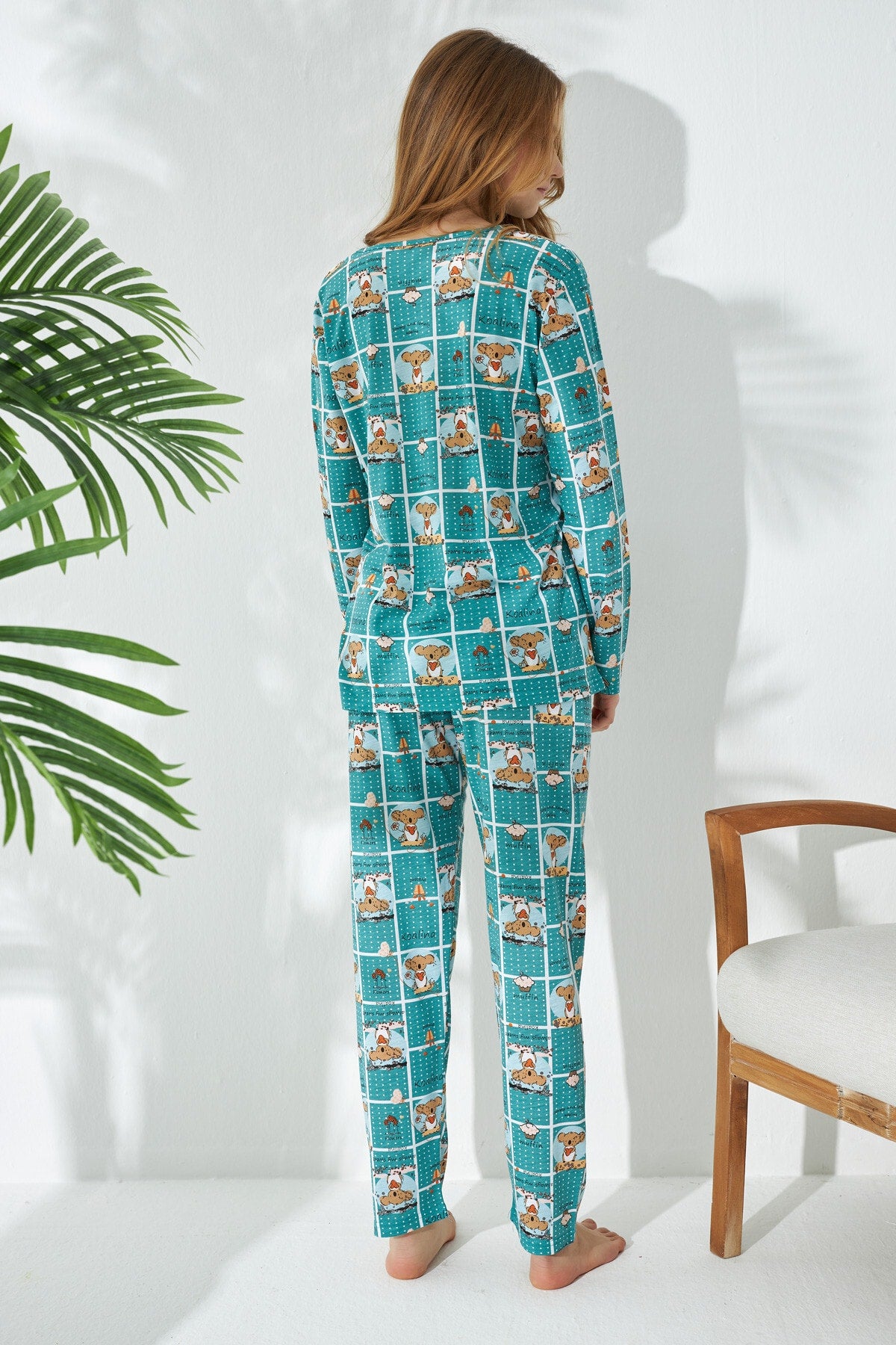 طقم بيجاما Siyah İnci لون أخضر