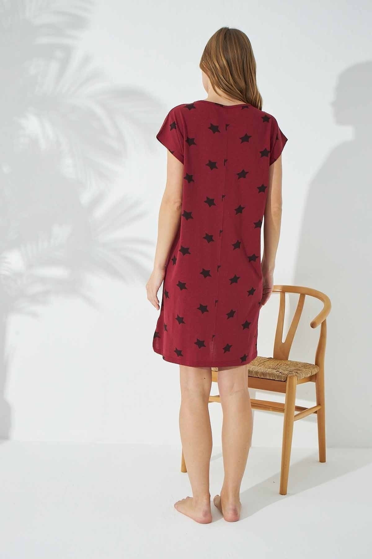 قميص النوم Siyah İnci لون بوردو