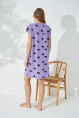 قميص النوم Siyah İnci لون بنفسجي