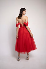 فستان سهرة Lenta Moda لون أحمر