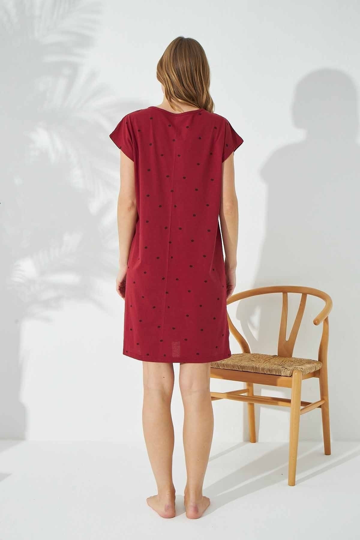 قميص النوم Siyah İnci لون بوردو