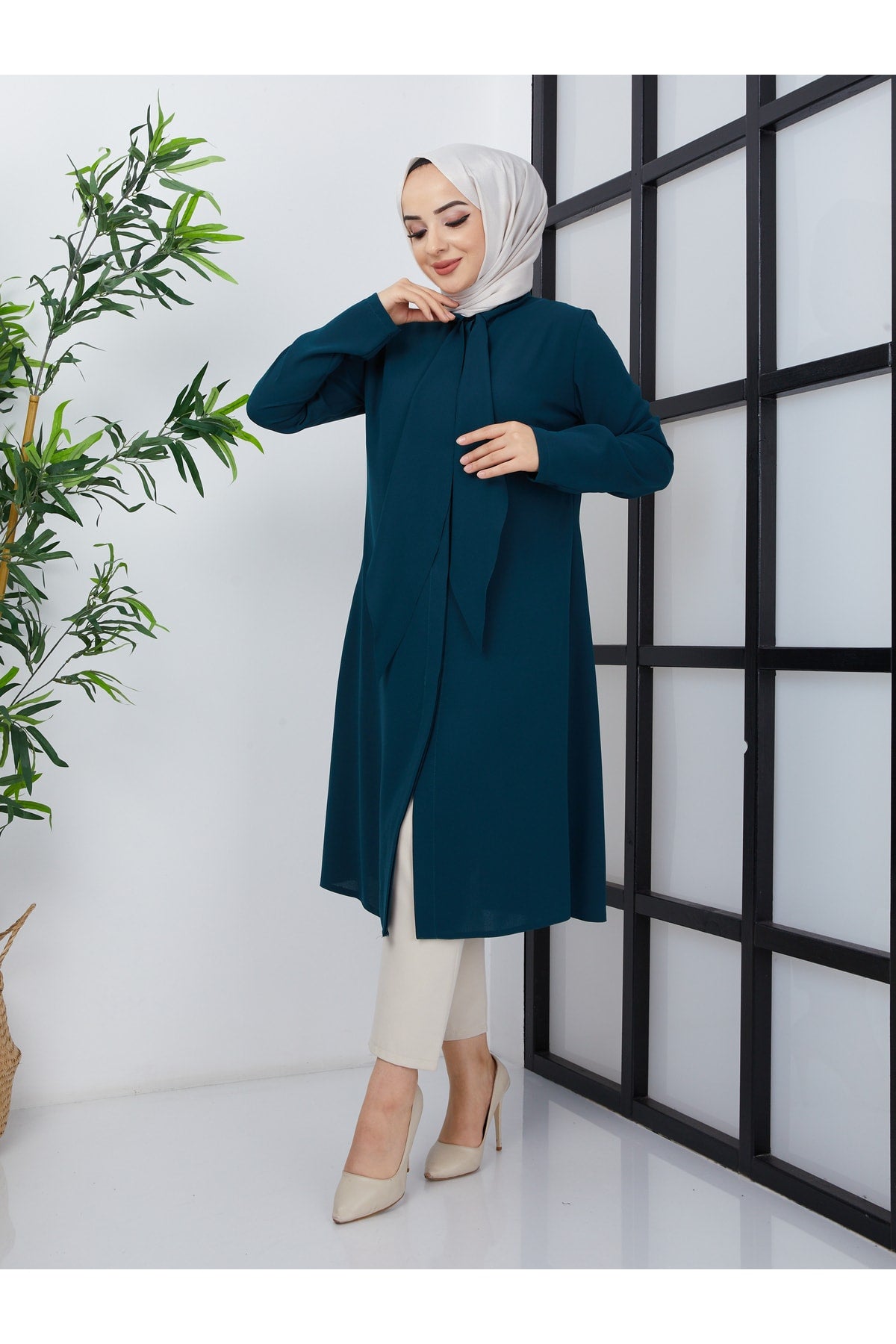 تونيك BELLİNA لون أخضر