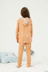 طقم بيجاما Siyah İnci لون برتقالي
