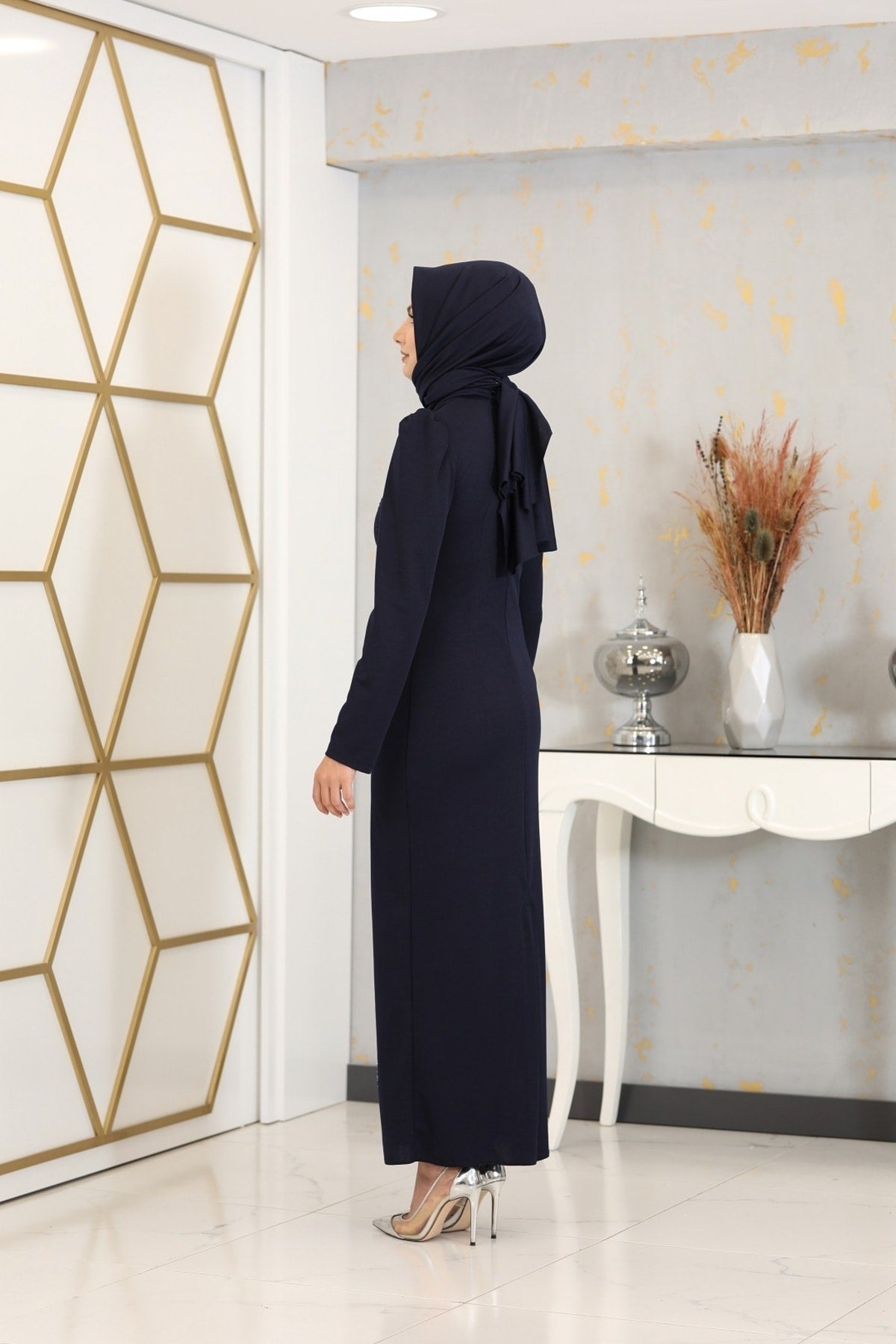 فستان Genel Markalar لون أزرق غامق