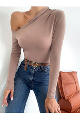 بلوزة alenmoda لون بني