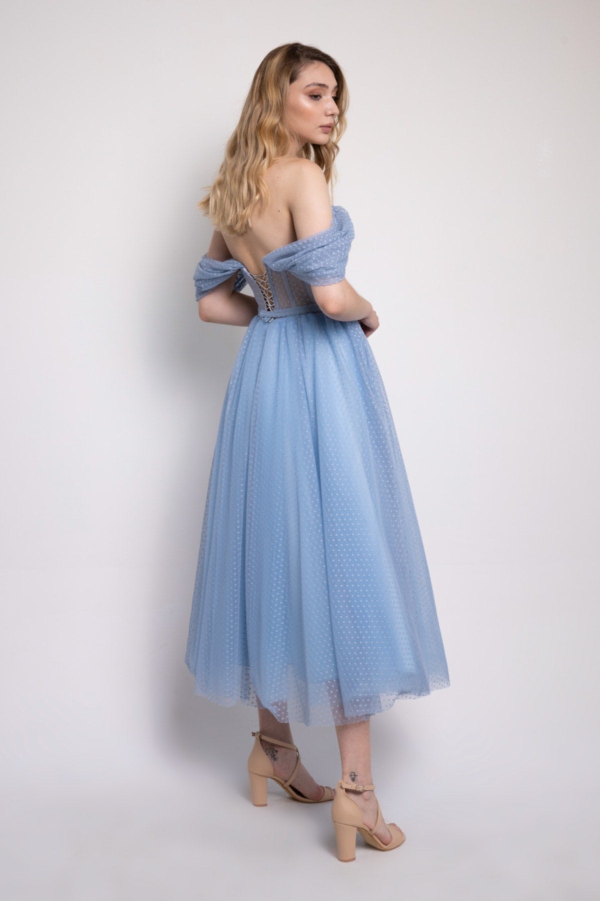 فستان سهرة Lenta Moda لون أزرق