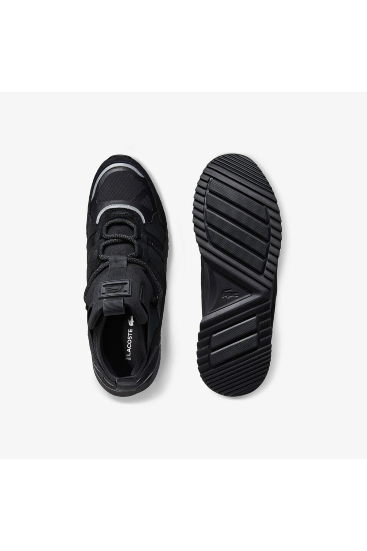 حذاء طويل Lacoste لون أسود
